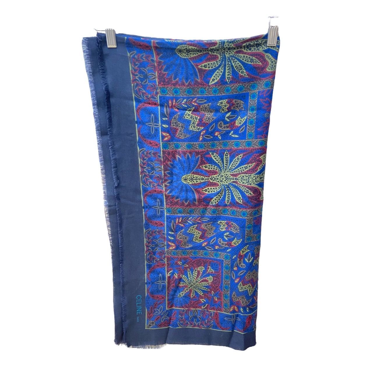 CELINE セリーヌ ショール ペイズリー柄 ストール 大判 135×135cm