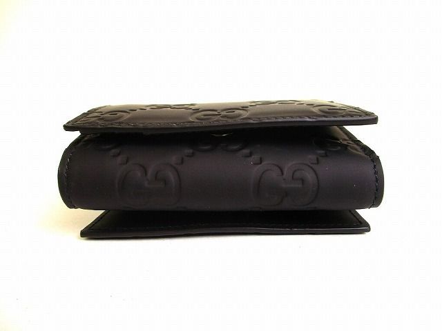 グッチ GUCCI GG ラバーエフェクト 三つ折りウォレット コンパクト財布