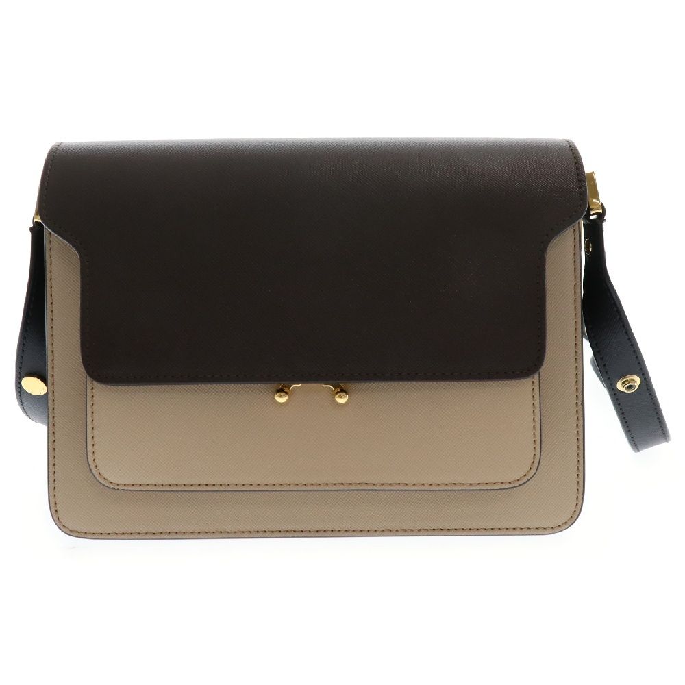 MARNI (マルニ) トランク レザー カラーブロック ミディアム MARNI (マルニ) トランク レザー カラーブロック ミディアム