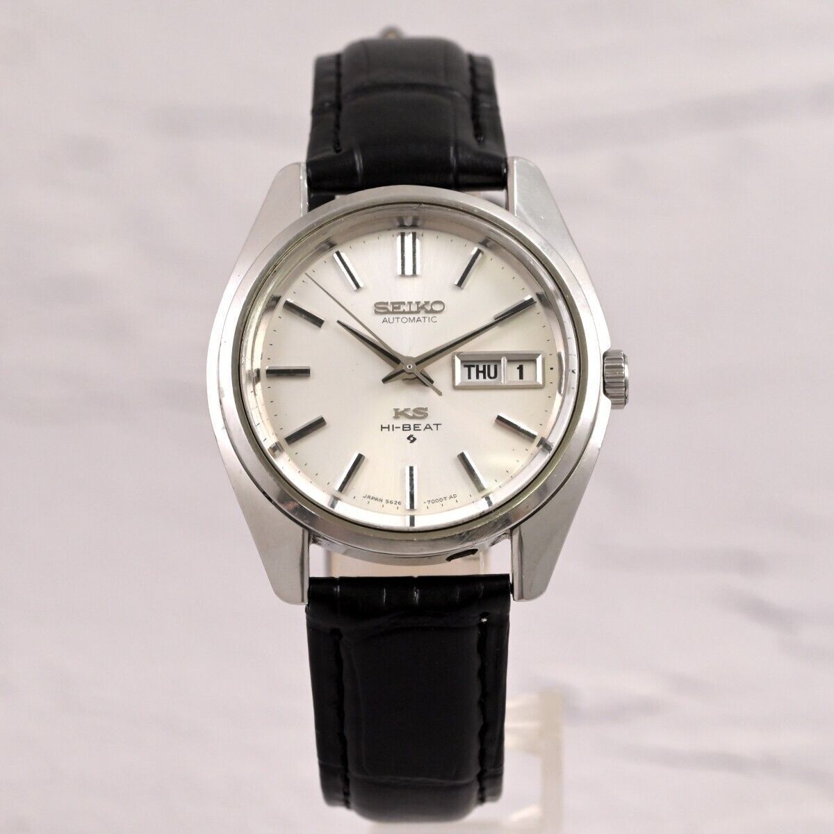 ヴィンテージ 1969 King Seiko Silver Hi-Beat Dial Day/Date Automatic Ref.5625-7000  $ - メルカリ