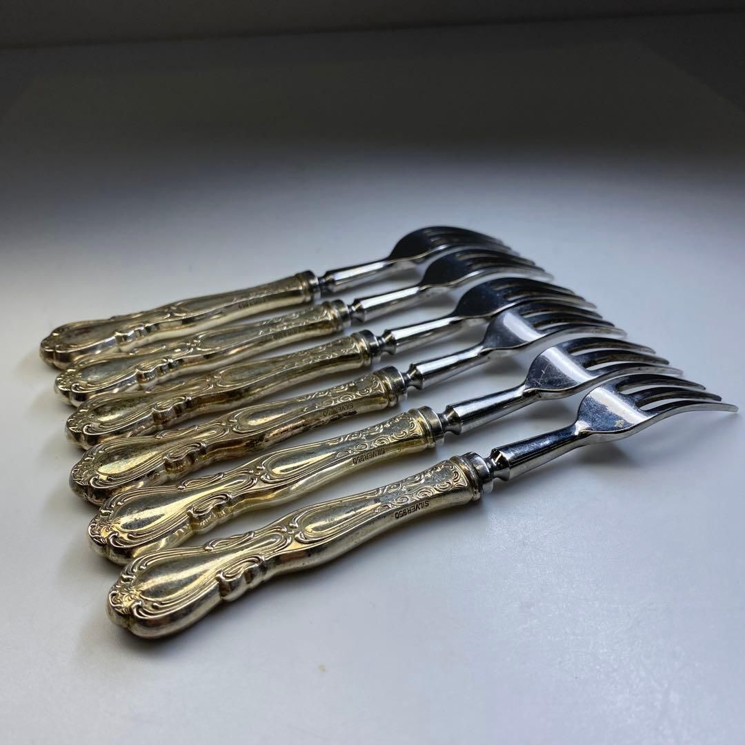 silver950刻印 銀製カトラリー12点セット