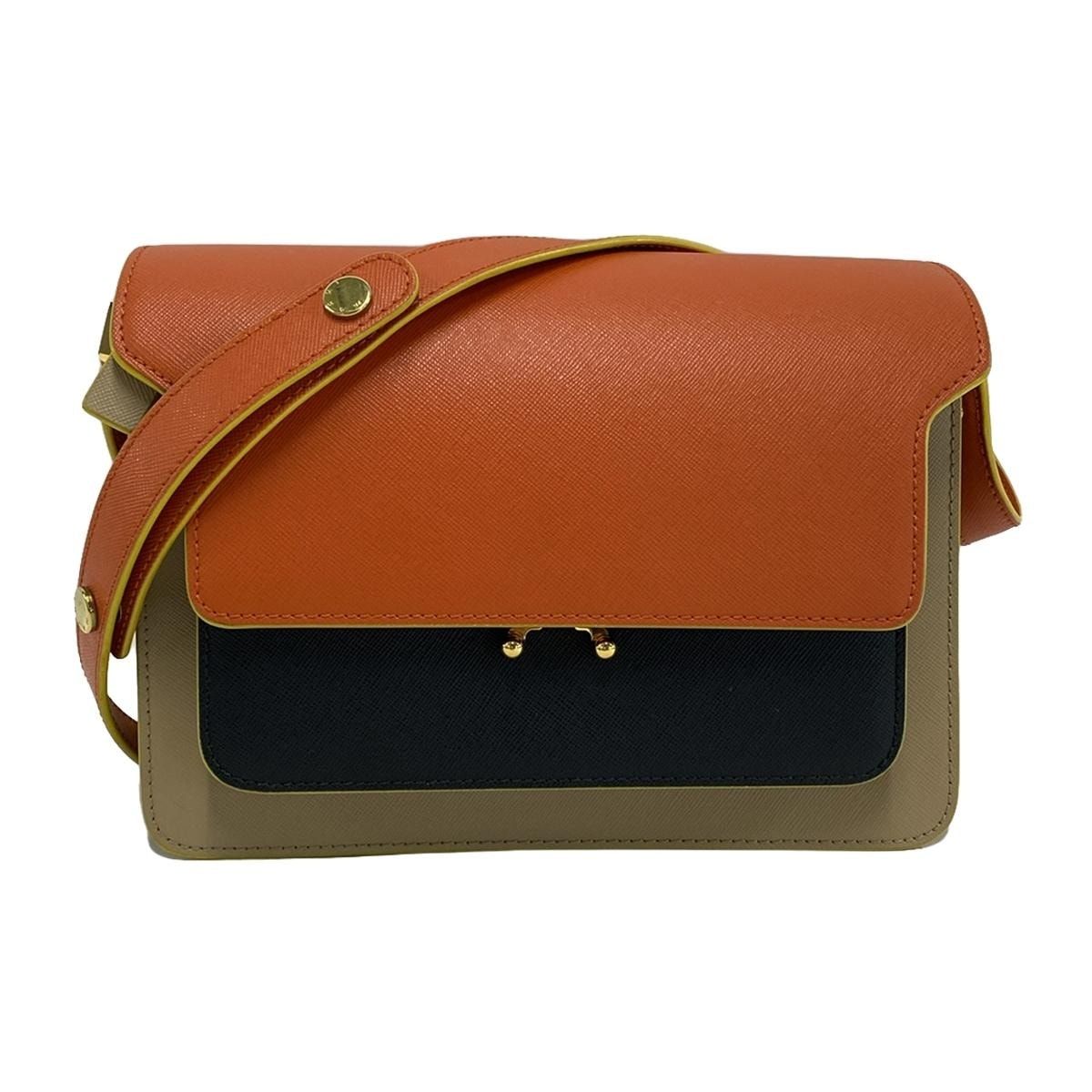 MARNI(マルニ) ショルダーバッグ美品 トランク SBMPN09U43 オレンジ 