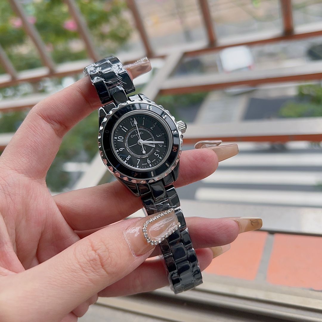 楽天市場】(シャネル) CHANEL J12 ダイヤ 腕時計 H1625 ブラック
