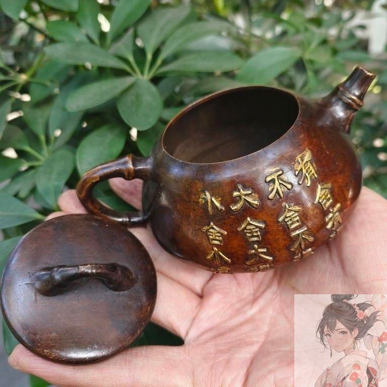 鎏金茶壺 酒壺 住宅 茶道 茶道具 装飾品 工芸品 美術品 鎏金茶壺 酒壺 住宅 茶道 茶道具 装飾品 工芸品 美術品 - メルカリ