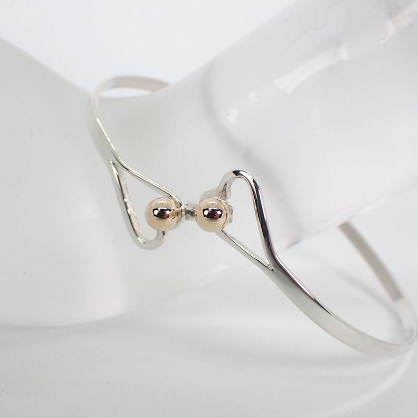 ず*ー様 Tiffany & Co. ダブルハート ソリッドフック バングル ブ