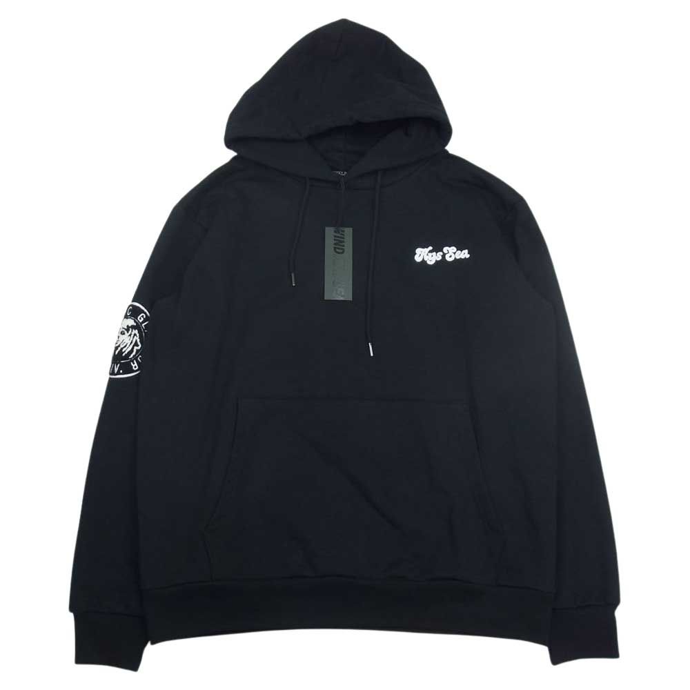 HYSTERIC GLAMOUR ヒステリックグラマー WDS-C-HYS-24-Q2-07 WIND AND SEA WDS Hoodie  ウィンダンシー バックロゴプリント プルオーバー フーディ パーカー ブラック系 L【中古】 - メルカリ