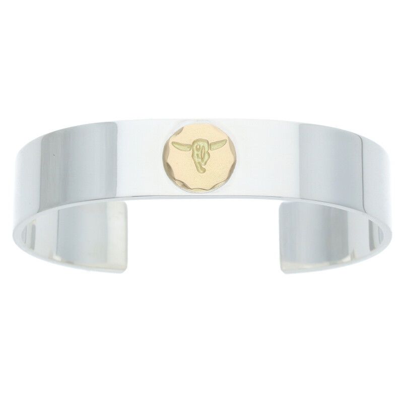 タディ&キング 平打ちバングルGPロングホーン シルバーバングル メンズ