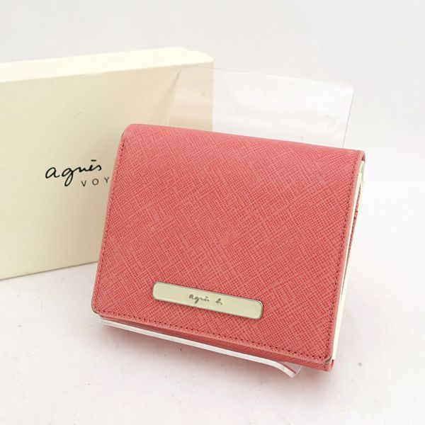 agnès b. アニエスベー 財布 三つ折り ピンク UAW01－05 ミニウォレット (UAW01－05) ｜agnès b. VOYAGE FEMME