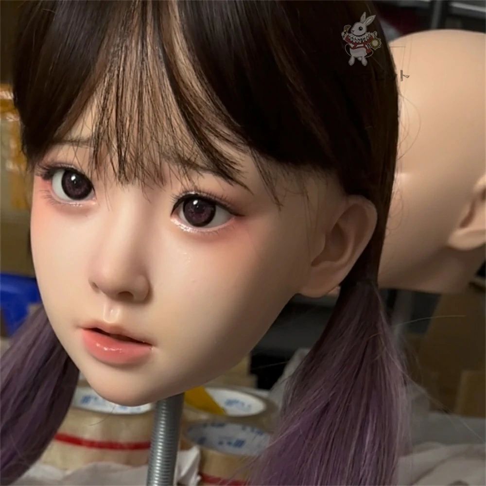 ヘッド単品 A20N‐3 職人メイクタイプ3 口可動 喉深さ約18CM 軟質シリコン 植毛 髪の毛はウィッグタイプ 8-40日出荷