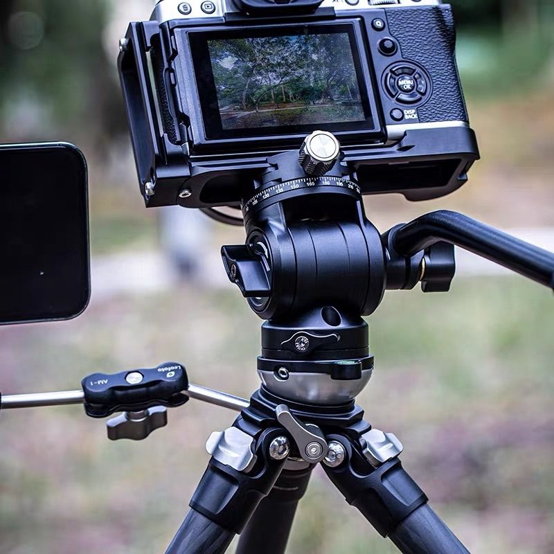 Leofoto BV-1R ビデオ雲台 一脚・三脚用 アルカスイス互換 軽量 動画撮影 並行輸入品 新品)Leofoto（レオフォト） カーボン4段三脚 LO-224C+BV-1R ビデオ雲