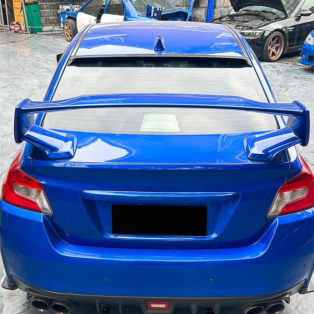 スバルWRX STI VA 2015-2021用 トランクスポイラー 尾翼 定風翼 ABS製 選択 ピアノブラック カーボンファイバー柄