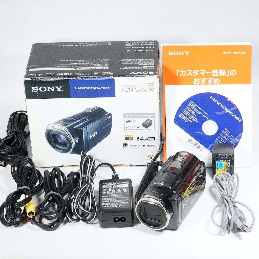 SONY ソニー HDR-CX520V ブラック 元箱 1週間保証 |1545