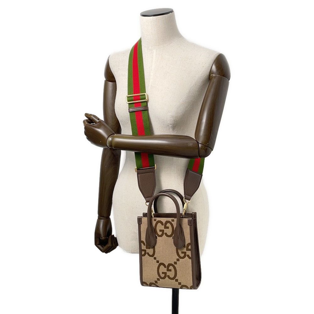 GUCCI グッチ　アクセサリーポーチ GGキャンバス レザー ミニハンドバッグ GUCCI グッチ ミニハンドバッグ GGアクセサリーポーチ GG