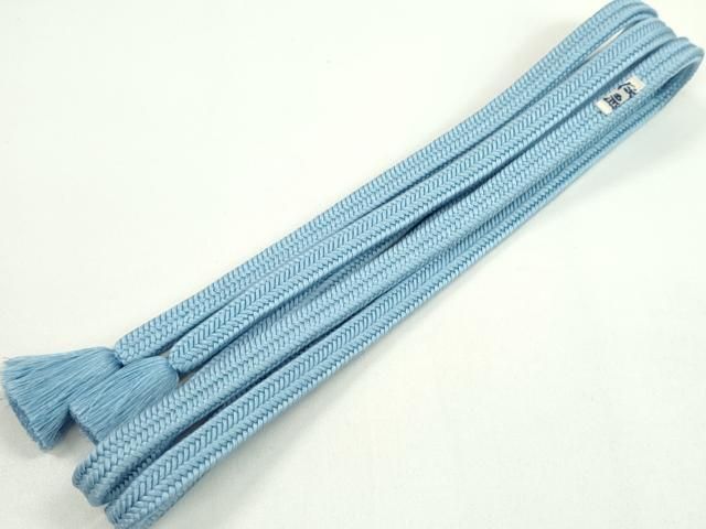 平和屋本店□極上 有職組紐道明 帯締め 冠組 青藍 宮内庁御用 国立  