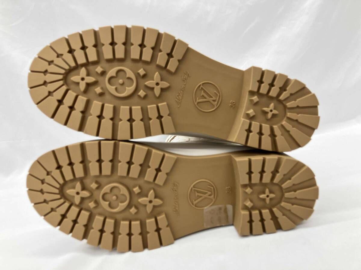 LOUIS VUITTONルイヴィトン|レインブーツ|ドロップスライン|オフホワイト|サイズ38