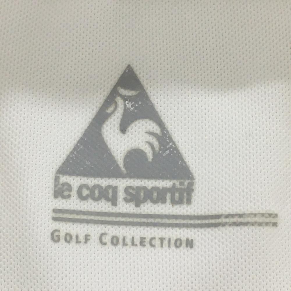 ルコック 長袖ハイネックシャツ 白 ロゴ刺しゅう  メンズ M ゴルフウェア le coq sportif