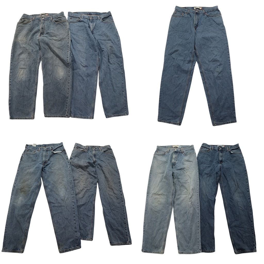 古着卸 リーバイス 560 デニム パンツ 7枚セット メンズ 36 |35 |34 |33 インディゴブルー アメカジ フェード 古着 NA5863