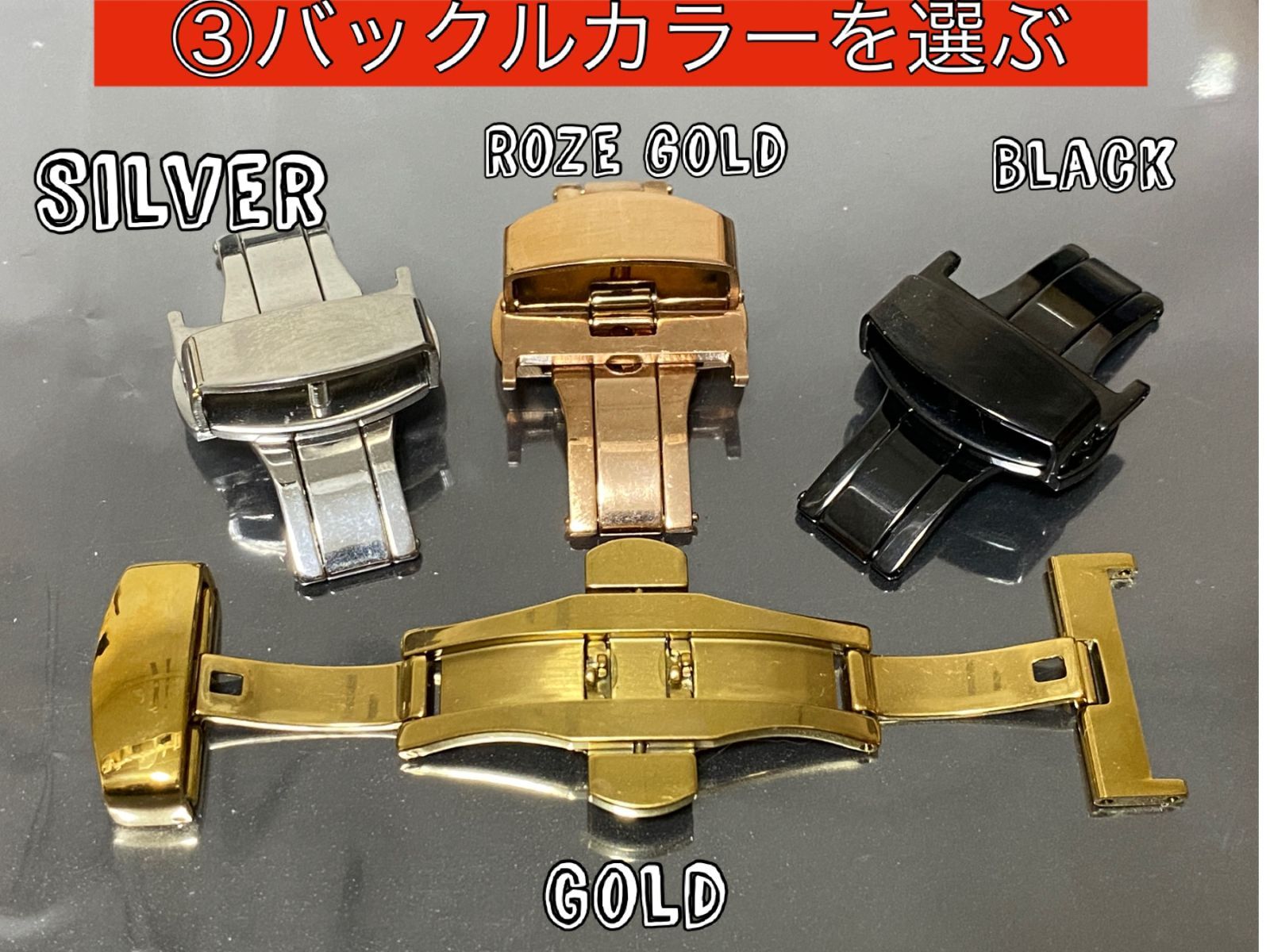 ✏️ゆーま様専用 時計ベルト・オーダー製作 （高級ワニ革時計
