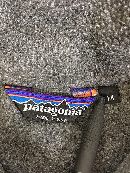 古着 80s USA製 Patagonia 裏地フリース シェルド シンチラ シ - 古着