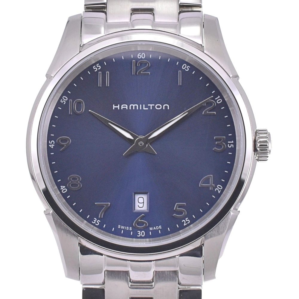 ハミルトン HAMILTON H385111 ジャズマスターシンライン デイト クォーツ メンズ 箱 保証書付き L 142994