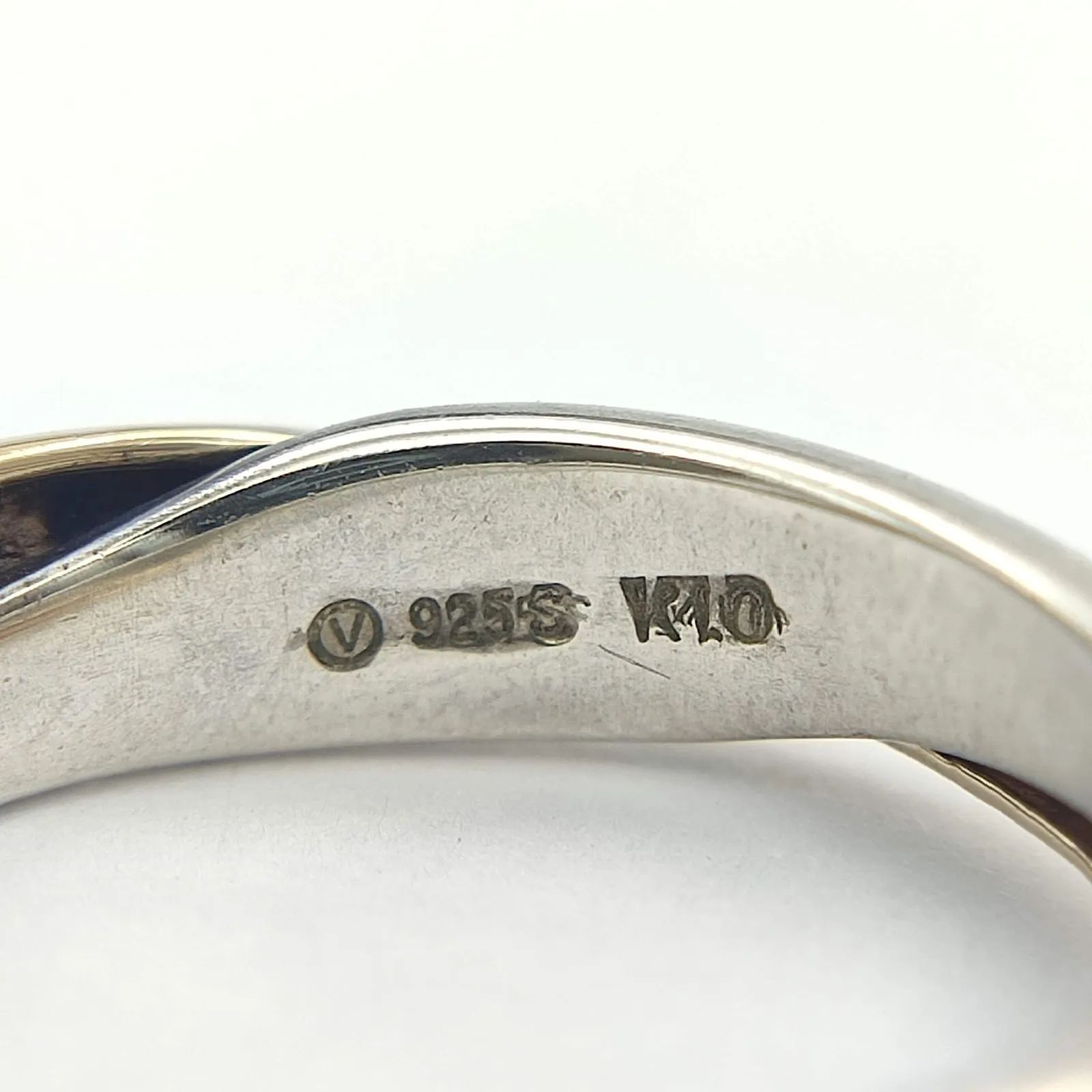 美品】ヴァンドーム青山 コンビリング K10 シルバー925 JP12