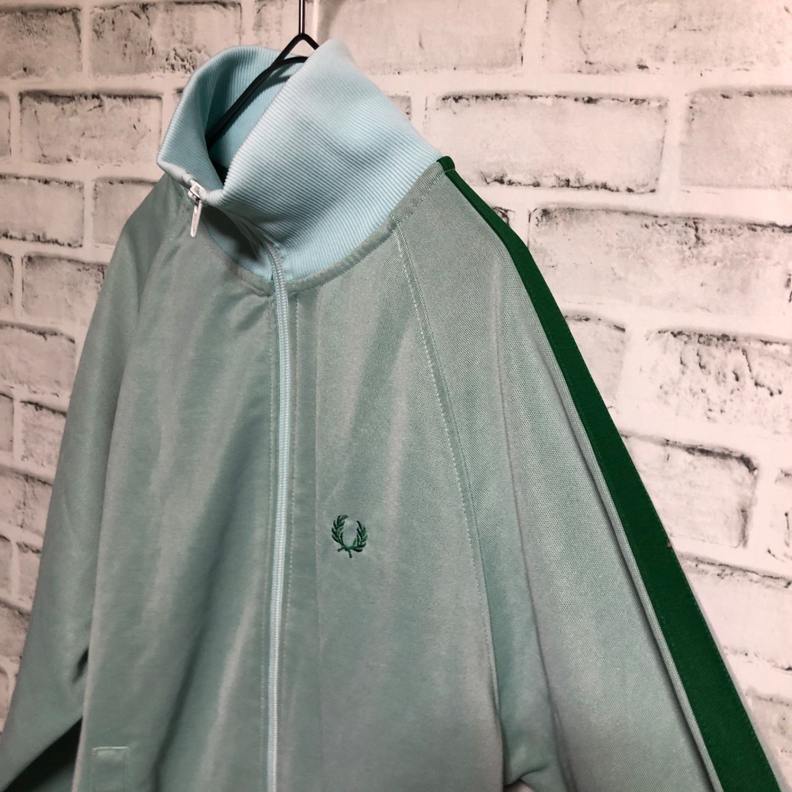 Fred Perry⭐️トラックジャケット/ジャージ M ミント 緑刺繍月桂樹  