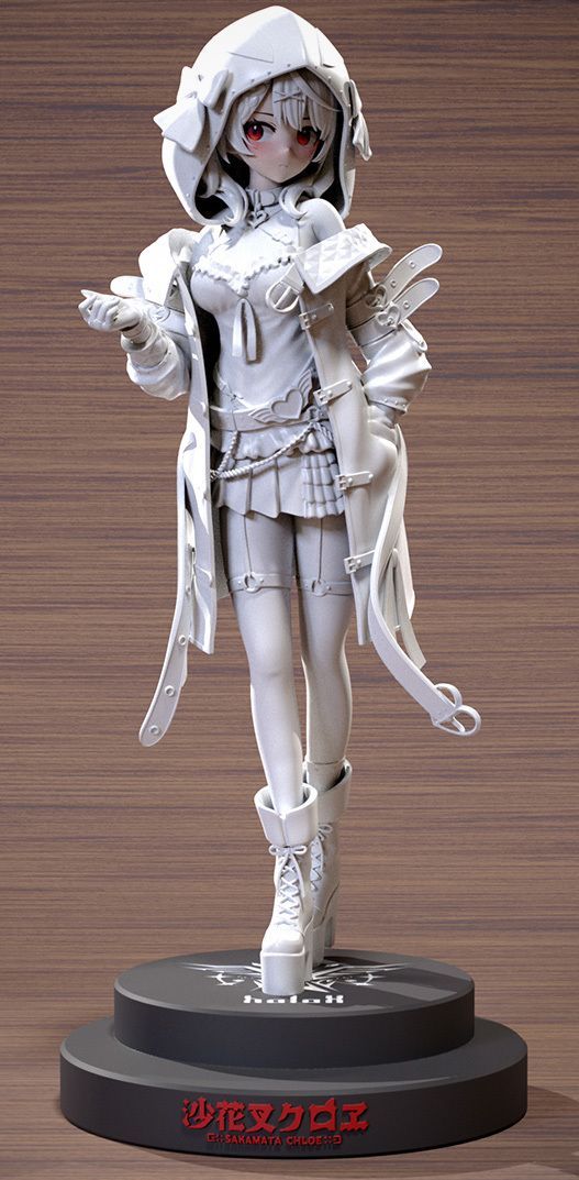ガレージキット 1/7 沙花叉クロヱ / ガレキ フィギュア 未塗装未