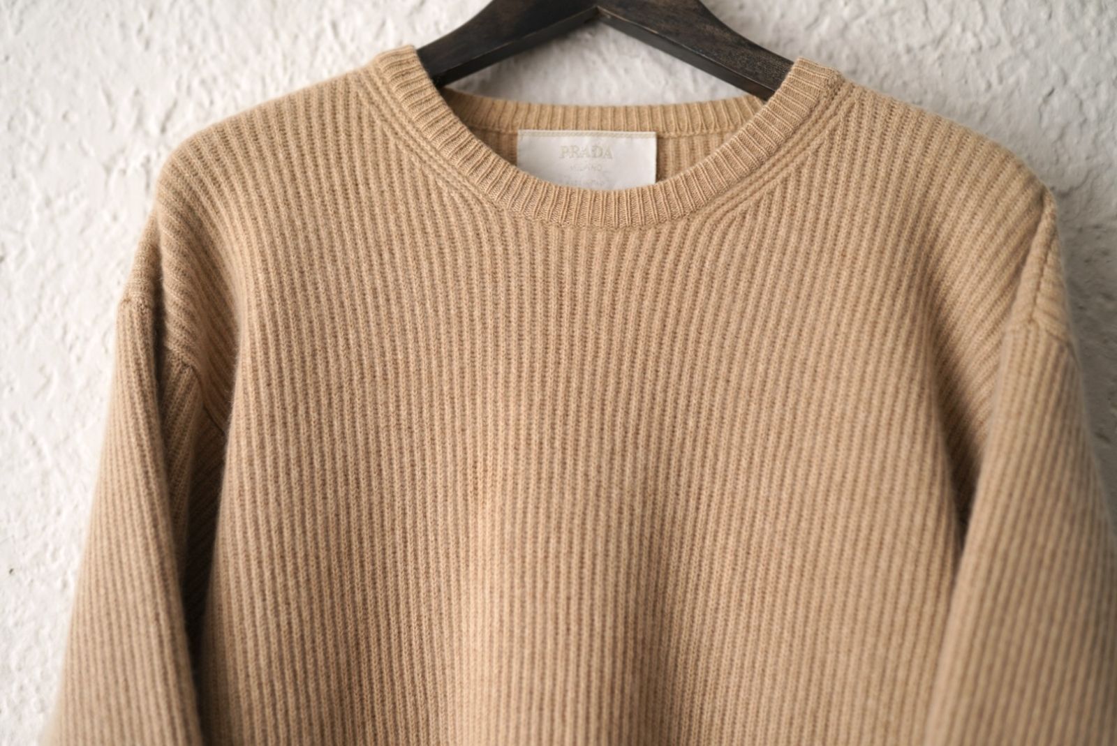 エルボーパッチクルーネックニットセーター / PRADA(プラダ
