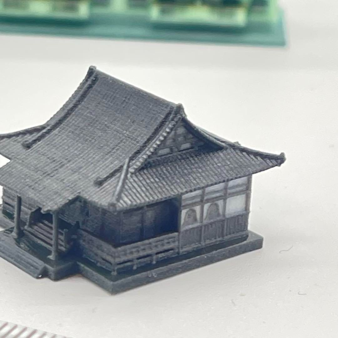 【現金特価】 団地 ミニチュア 1/600 ビル 住宅模型 建築模型 ジオラマに 神社 その他