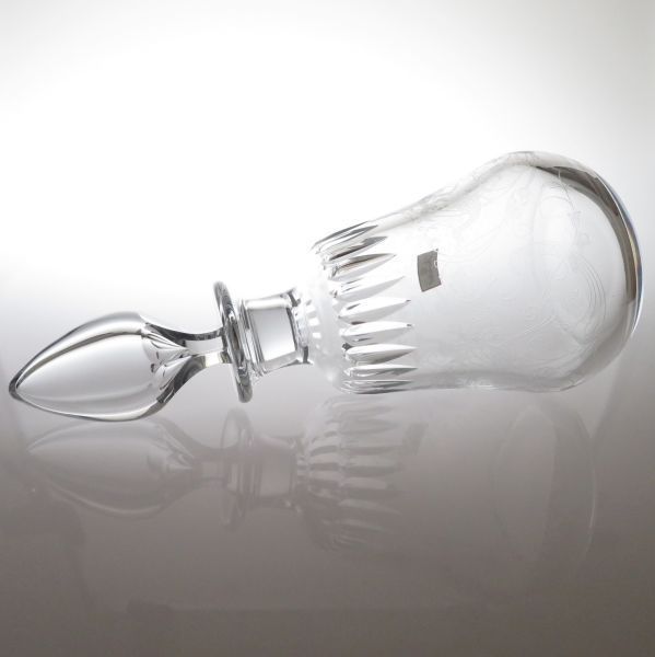 バカラ デキャンタ パルメクリスタルエッチング不死鳥