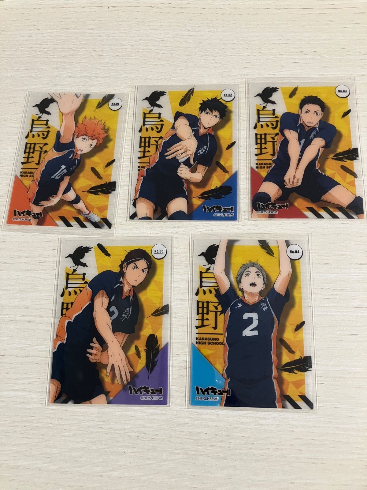 ハイキュー‼︎ オリジナルカットカード　烏野高校セット ハイキュー‼︎ オリジナルカットカード 烏野高校セット