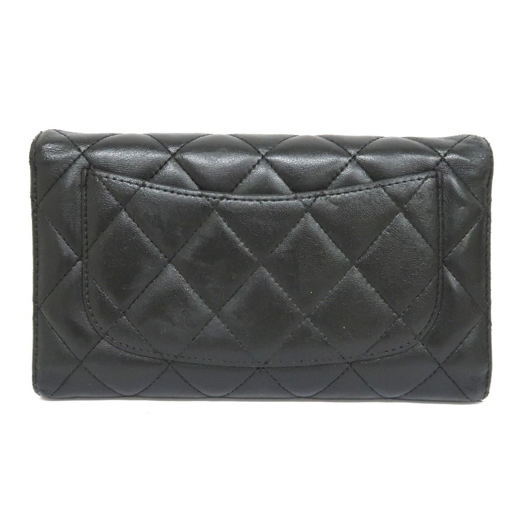 シャネル マトラッセ パリニューヨークライン ラムスキン 黒 長財布 CHANEL シャネル 財布 長財布 AP0242 Y01295 ブラック