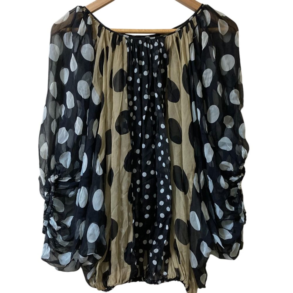 良品 DOLCE&GABBANA ドルチェアンドガッバーナ パネルドット シルク  