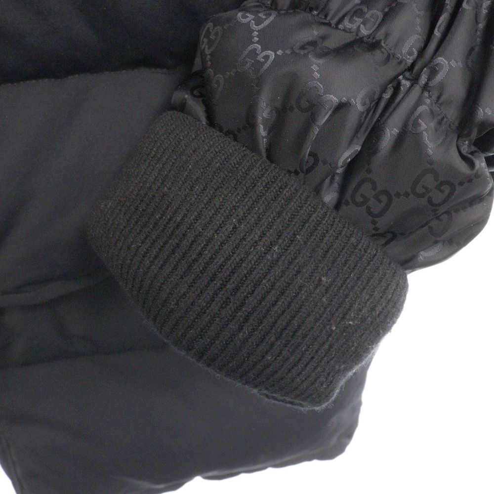 GUCCI (グッチ) GGジャガード ダウンジャケット ブラック 553281 Z4218