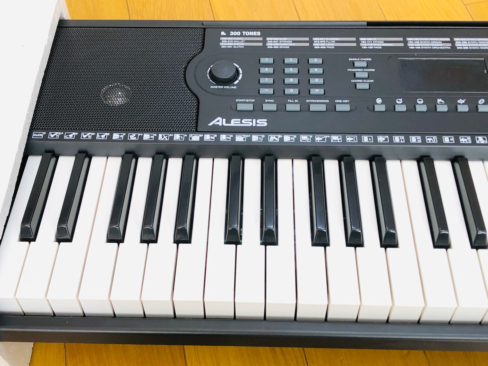 美品☆Alesis 電子キーボード 54鍵盤 Melody 54 スピーカー内蔵 譜面台