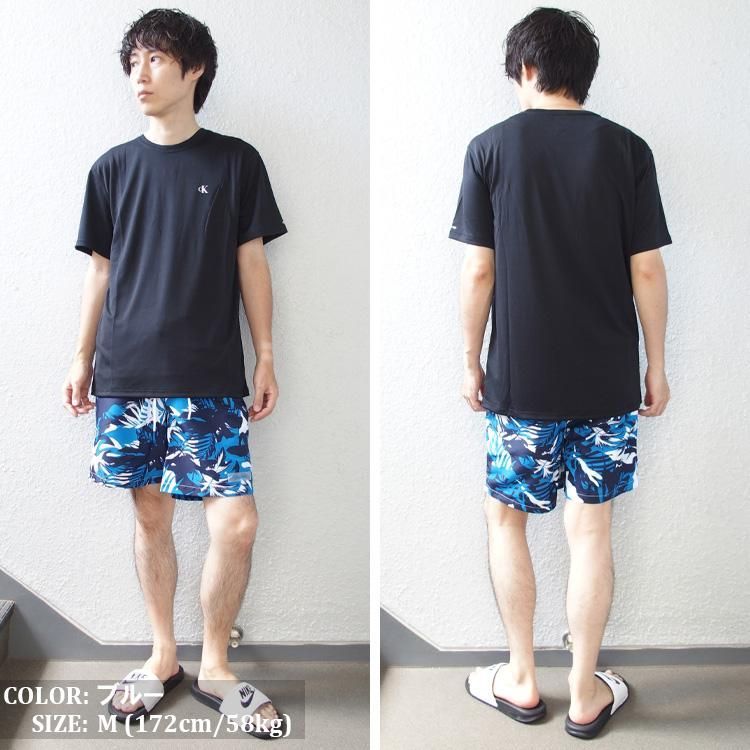 カルバンクライン Calvin Klein ショートパンツ 迷彩柄 総柄 海
