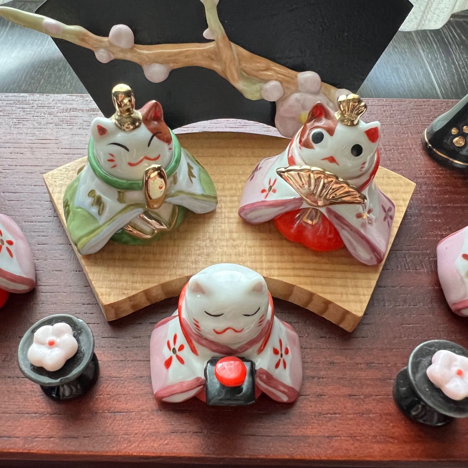 レア】猫舎道楽堂本舗 ねこや 春福びな 段飾り(大) 【公式通販】