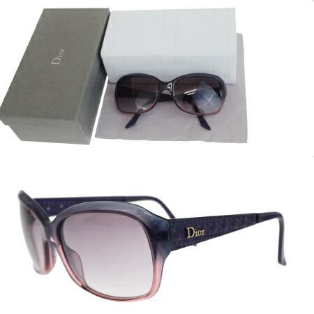 美品Christian Diorクリスチャンディオール　サングラス　パープル Christian Dior（クリスチャン・ディオール） サングラス アジアン 小物