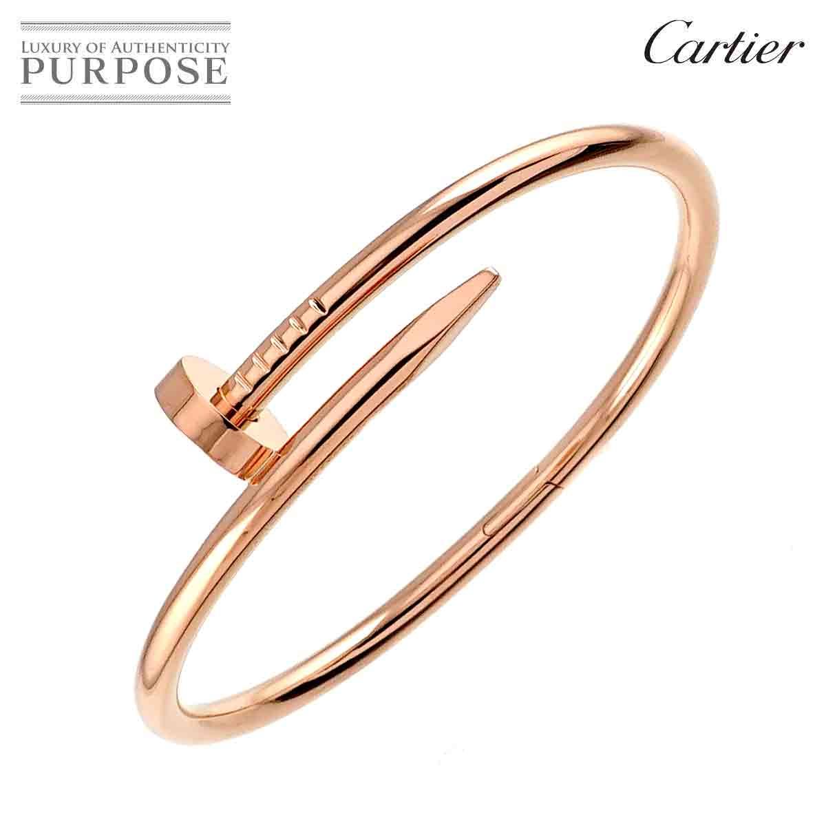 カルティエ Cartier ジュストアンクル #16 ブレスレット K18 PG ピンクゴールド 750 Juste Un Clou Bracelet  90253695 - メルカリ