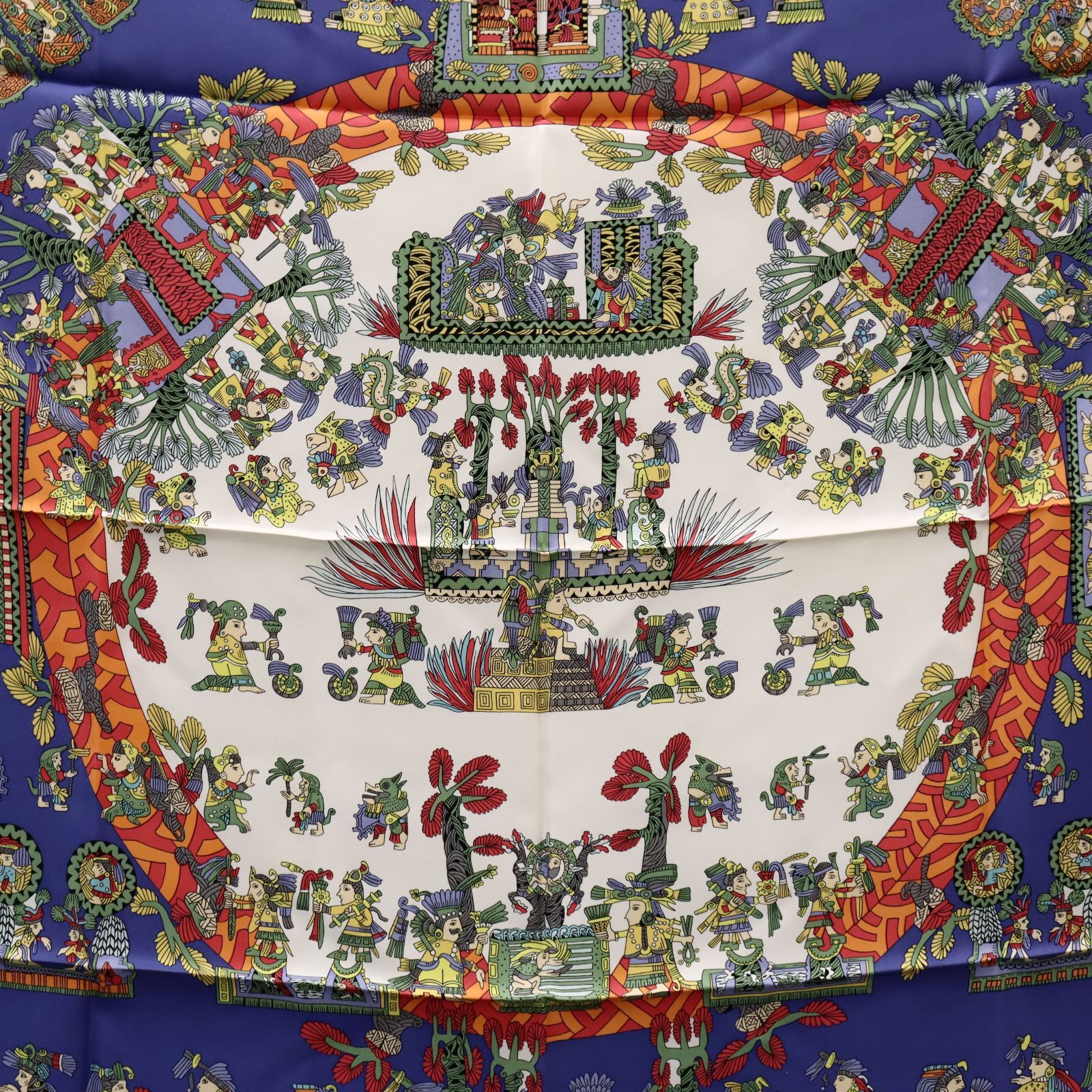 美品 エルメス カレ90 ASTRES et SOLEILS 天体と太陽 パープル ピンク