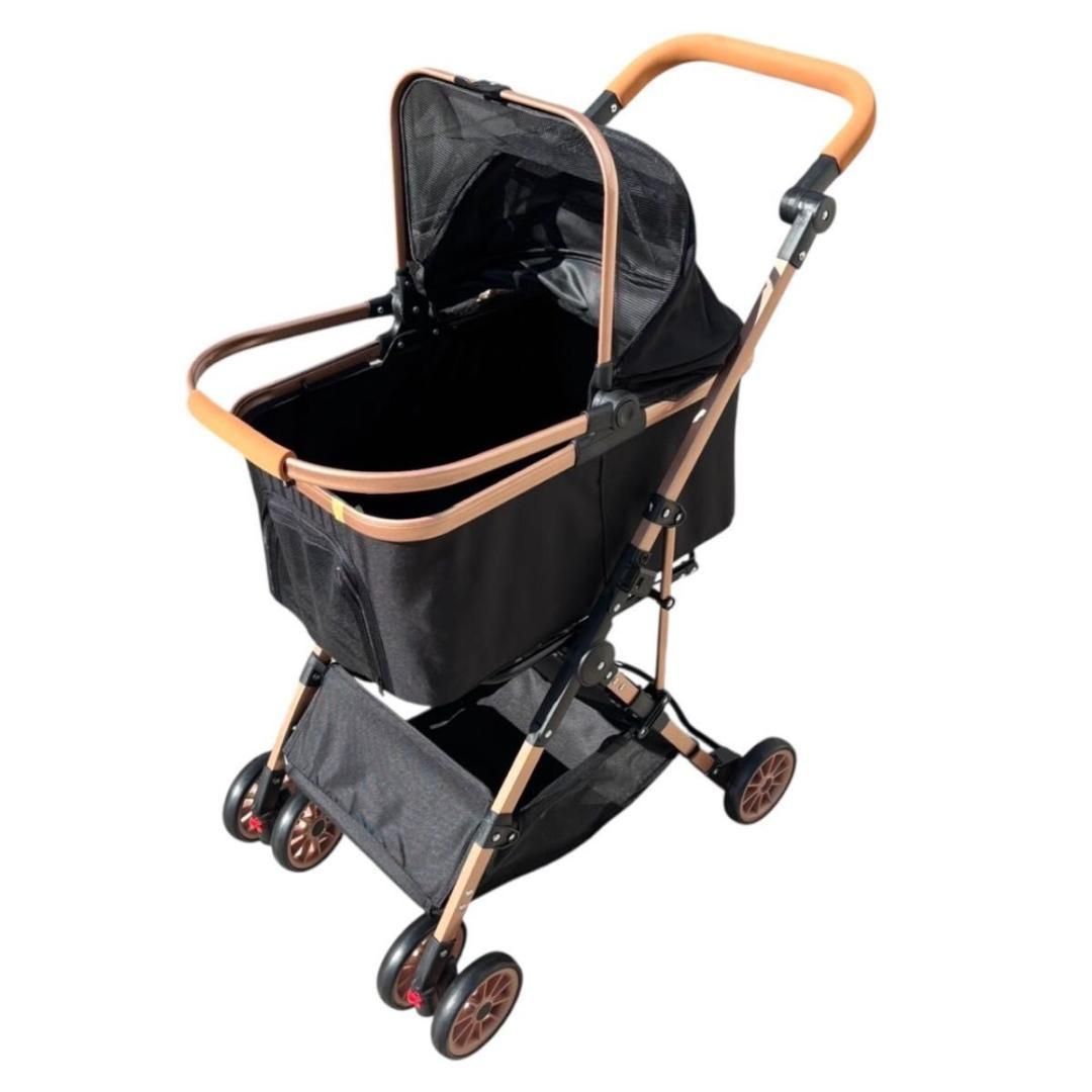 ペットカート 2way 折りたたみ 軽量 輪止め ブレーキ付