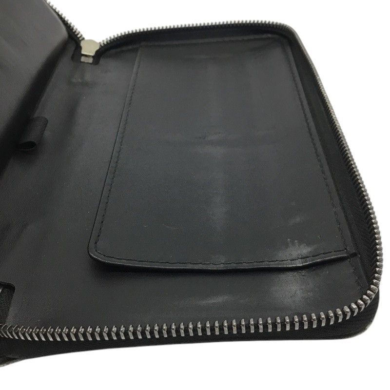 LOUIS VUITTON ルイヴィトン ユタ ジッピーオーガナイザー M 97026 ラウンドファスナー長財布 レザー ブラック ダークグレー系 品 -B 質屋 か n
