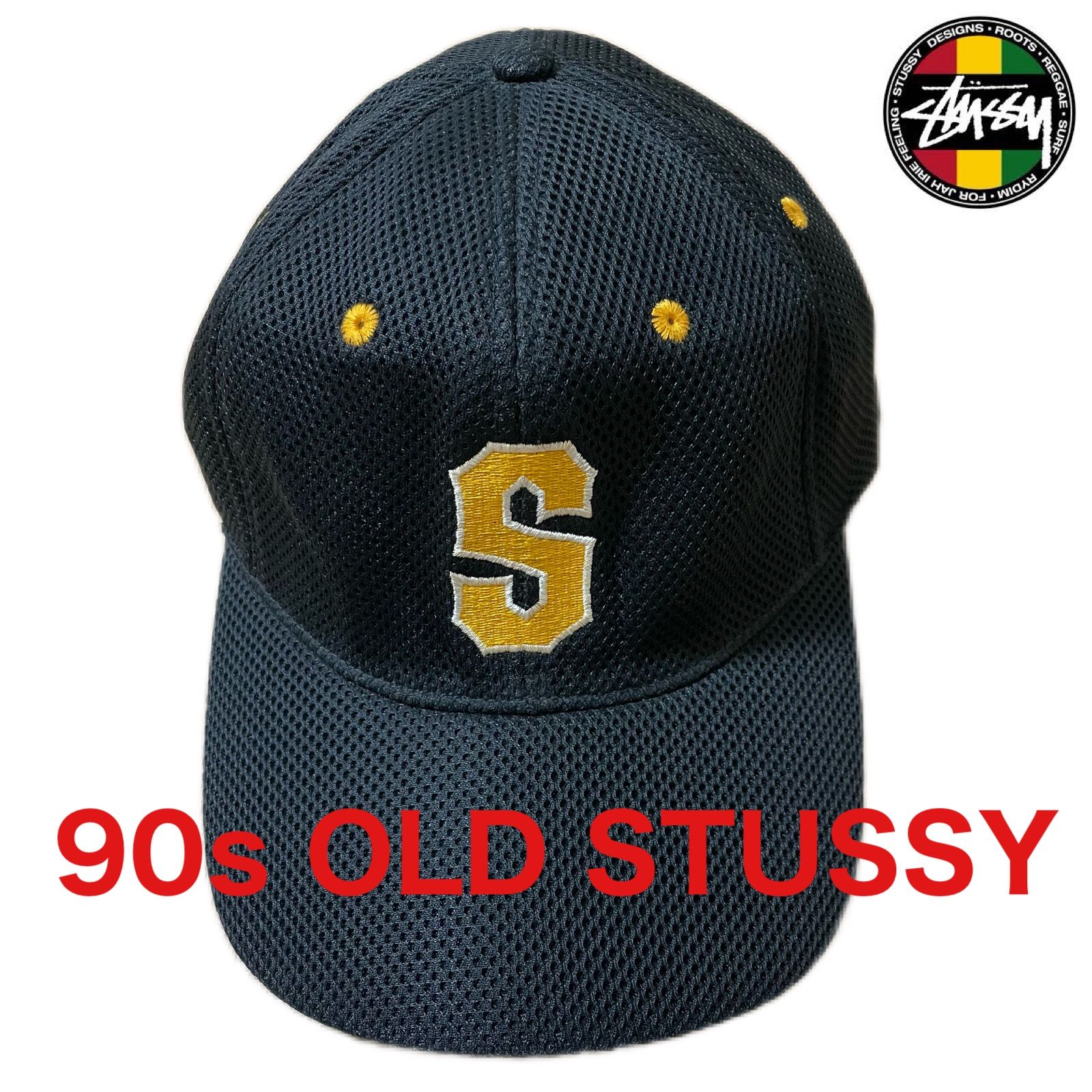 90s OLD STUSSY ステューシー 6パネル ベースボール キャップ