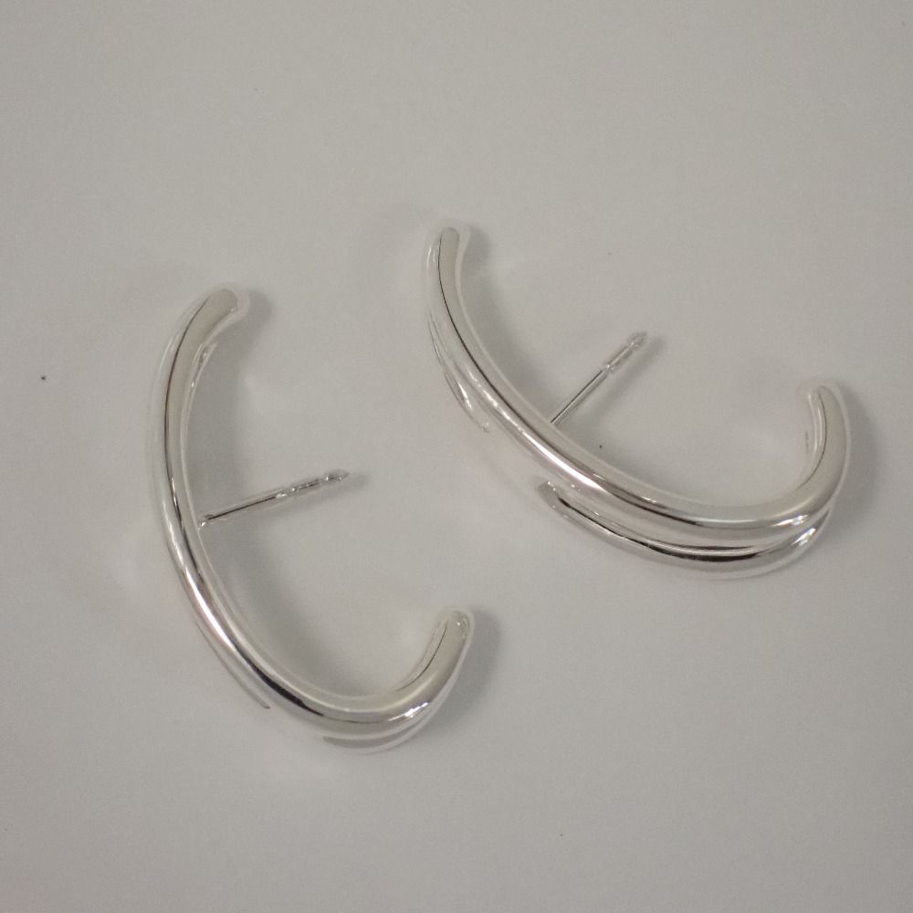 Th990272 エルメス ピアス シェーヌダンクル パンク シルバー925