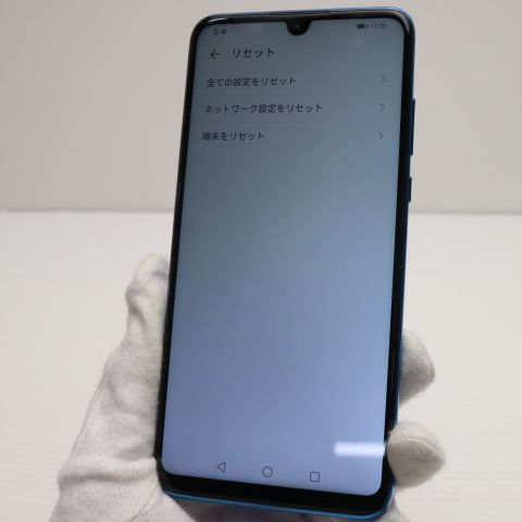 超美品 SIMフリー HUAWEI P30 lite ピーコックブルー スマホ