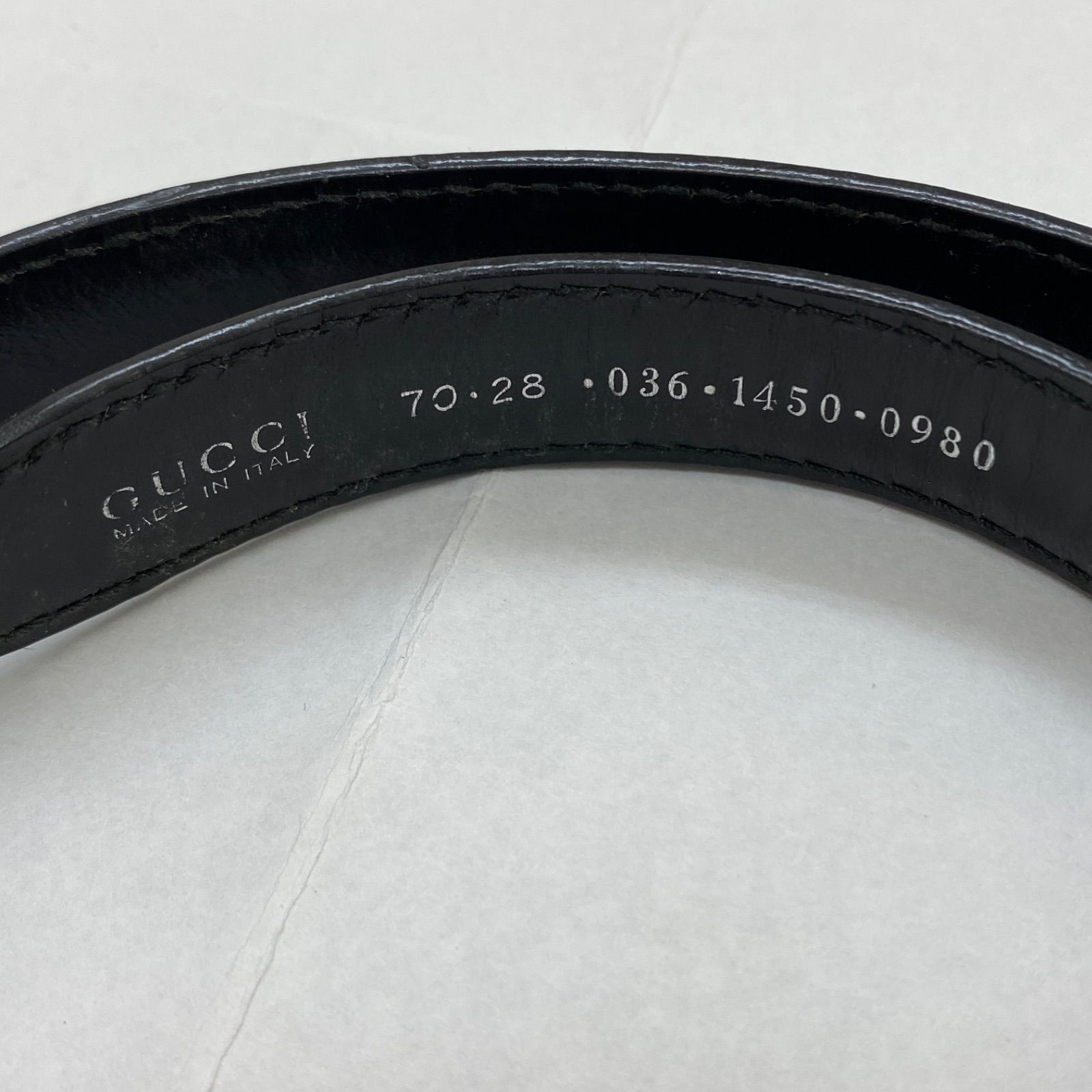 【美品】Gucci ブラックレザー ダブルGロゴ ベルト GUCCI ブラックレザーベルト ダブルGロゴ - メルカリ