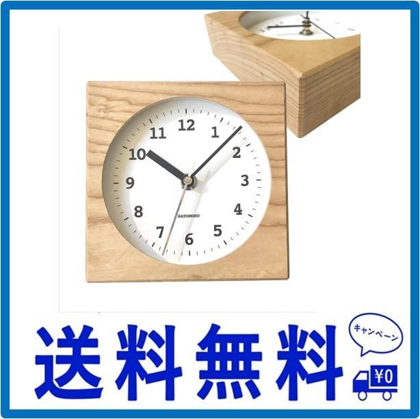 KATOMOKU Dual use clock 4 km-95NRC ナチュラル 電波時計 連続秒針 ...