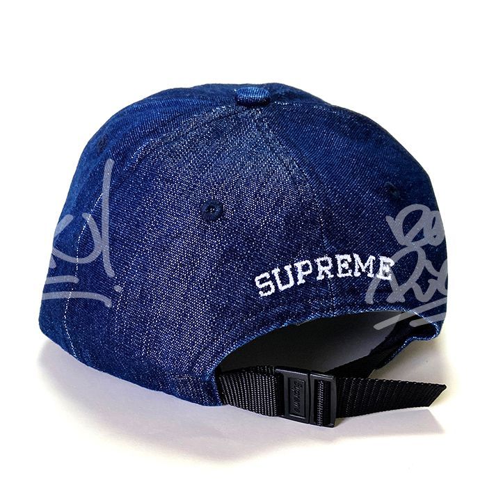 送料無料 メンズ キャップ ブルー Supreme シュプリーム Cordura Denim