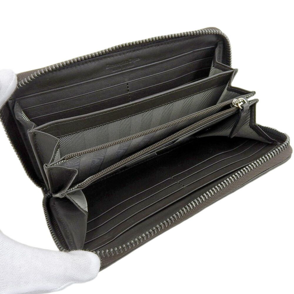 Ermenegildo Zegna 財布 ゼニア 41-E0032X-VTS-NER 牛革 カーフ 二
