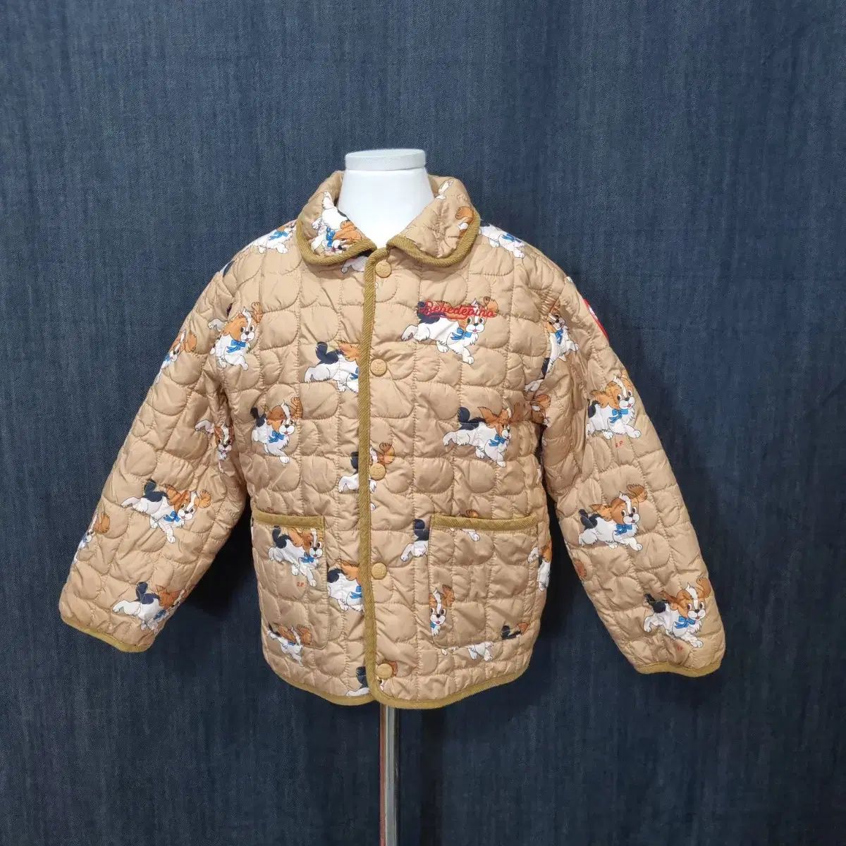 子供用 130 BEBE DE PINO ベベデピノ キルティング キルト ジャケット ジャンパー 状態良好 092304